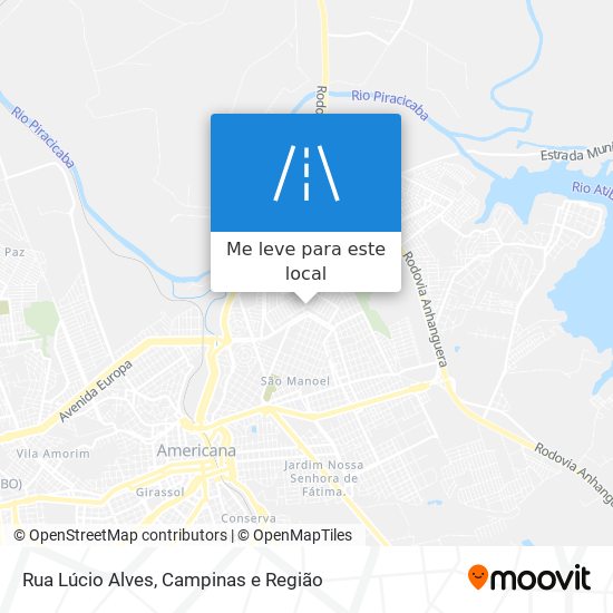 Rua Lúcio Alves mapa