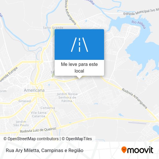 Rua Ary Miletta mapa