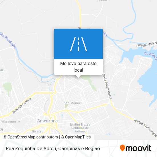 Rua Zequinha De Abreu mapa