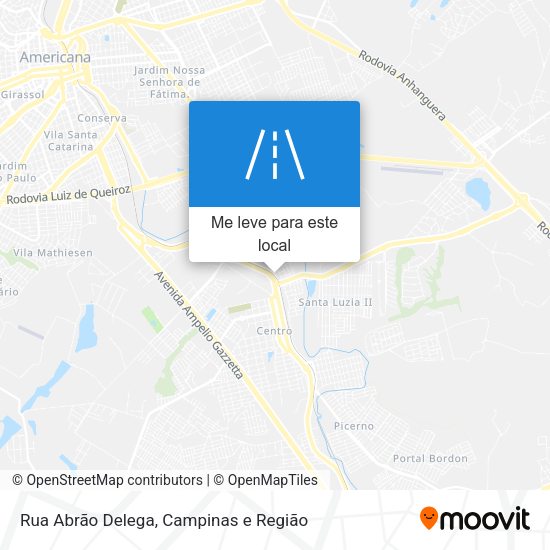 Rua Abrão Delega mapa