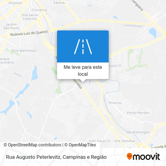 Rua Augusto Peterlevitz mapa