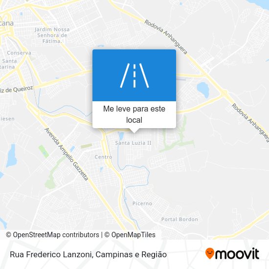 Rua Frederico Lanzoni mapa