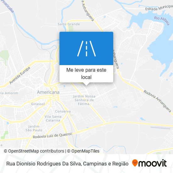 Rua Dionísio Rodrigues Da Silva mapa