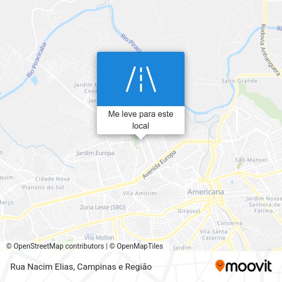 Rua Nacim Elias mapa