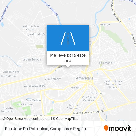 Rua José Do Patrocínio mapa