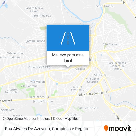 Rua Alvares De Azevedo mapa