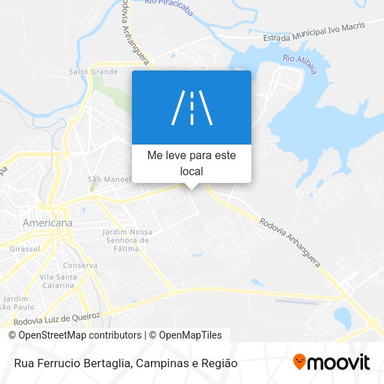 Rua Ferrucio Bertaglia mapa