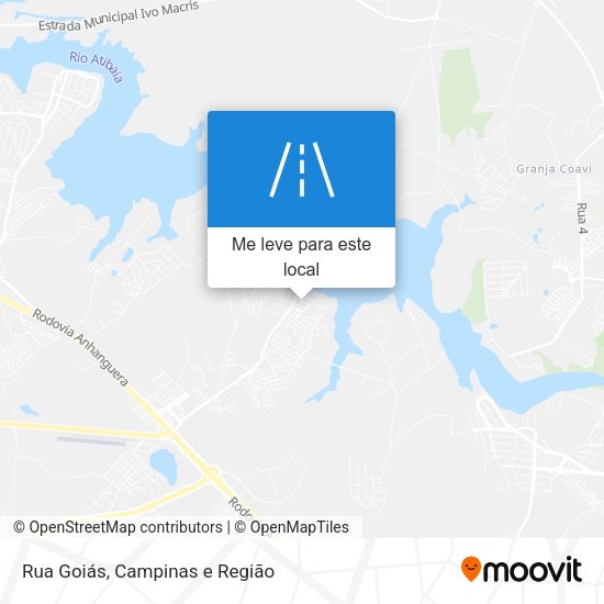 Rua Goiás mapa