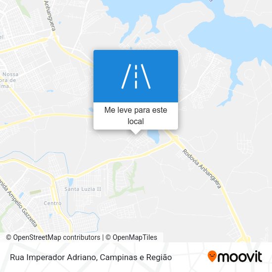 Rua Imperador Adriano mapa