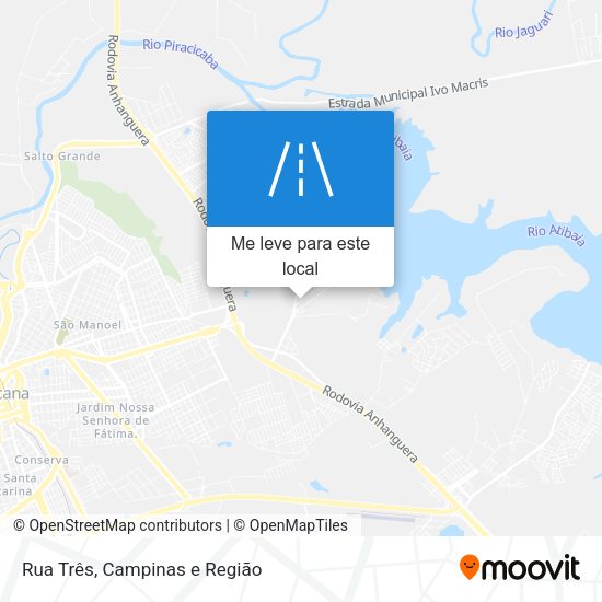 Rua Três mapa