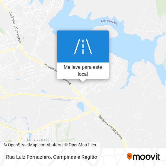 Rua Luiz Fornaziero mapa