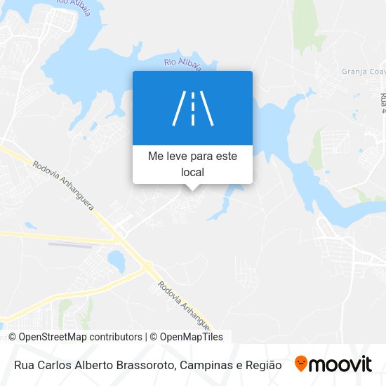 Rua Carlos Alberto Brassoroto mapa