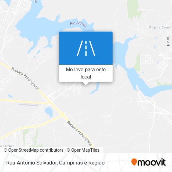 Rua Antônio Salvador mapa