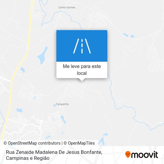 Rua Zenaide Madalena De Jesus Bonfante mapa