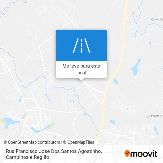 Rua Francisco José Dos Santos Agostinho mapa