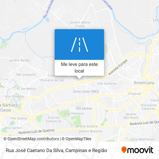 Rua José Caetano Da Silva mapa