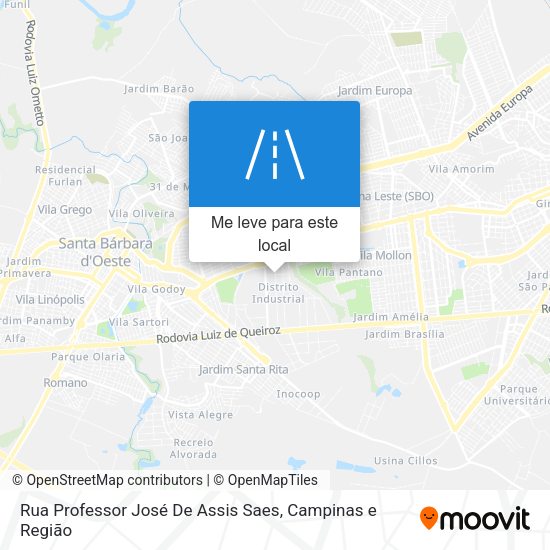 Rua Professor José De Assis Saes mapa