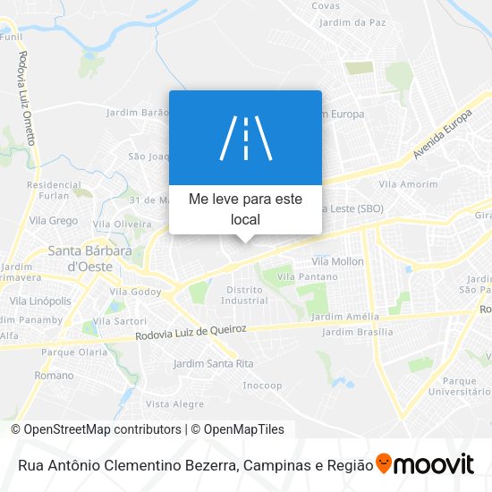 Rua Antônio Clementino Bezerra mapa
