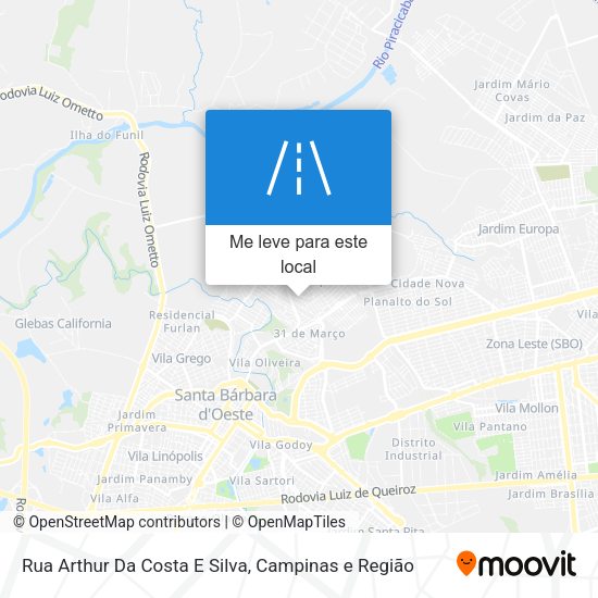 Rua Arthur Da Costa E Silva mapa