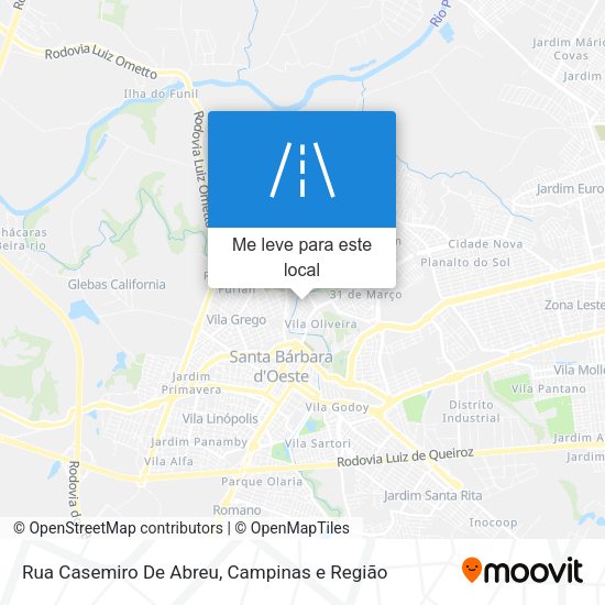 Rua Casemiro De Abreu mapa