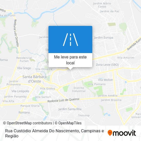 Rua Custódio Almeida Do Nascimento mapa