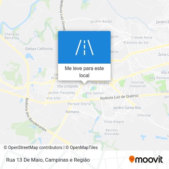 Rua 13 De Maio mapa
