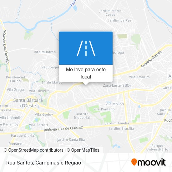 Rua Santos mapa