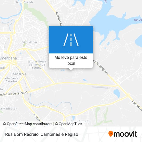 Rua Bom Recreio mapa