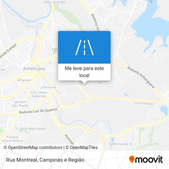 Rua Montreal mapa