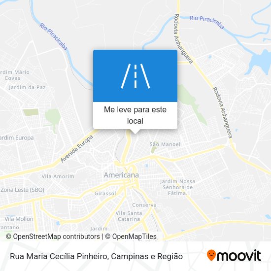 Rua Maria Cecília Pinheiro mapa