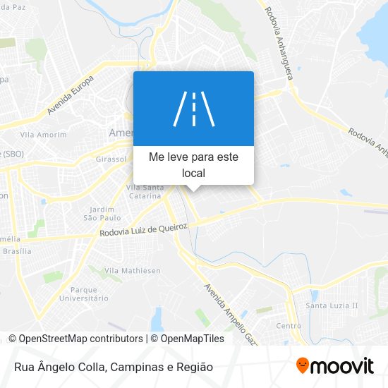 Rua Ângelo Colla mapa