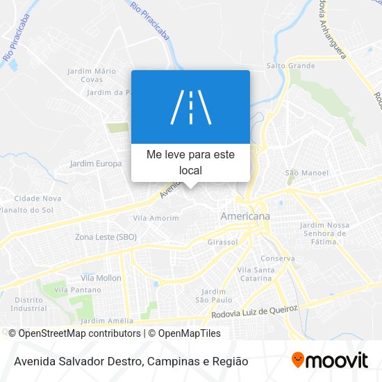 Avenida Salvador Destro mapa