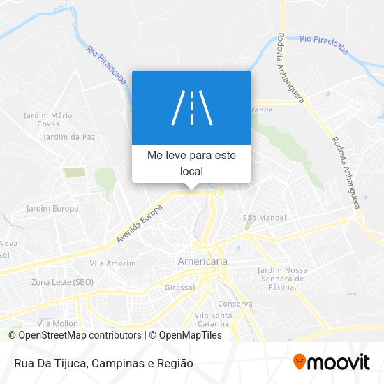Rua Da Tijuca mapa
