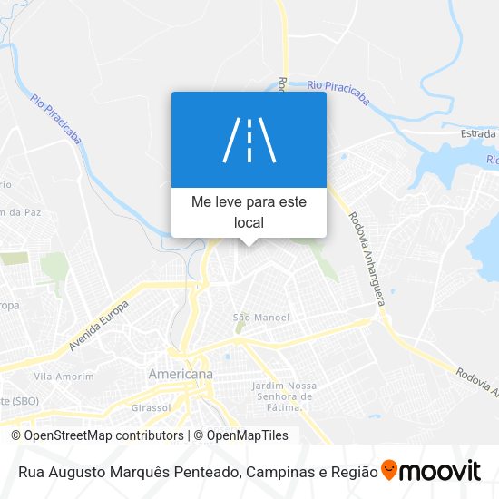 Rua Augusto Marquês Penteado mapa