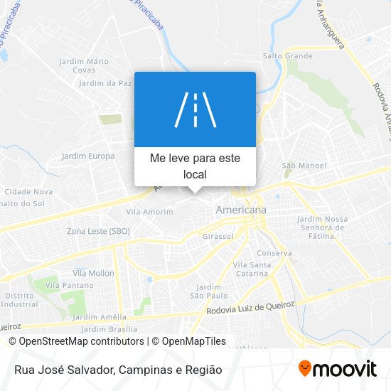 Rua José Salvador mapa