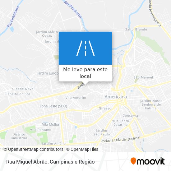 Rua Miguel Abrão mapa