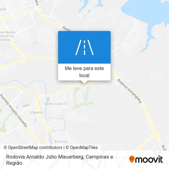 Rodovia Arnaldo Júlio Mauerberg mapa