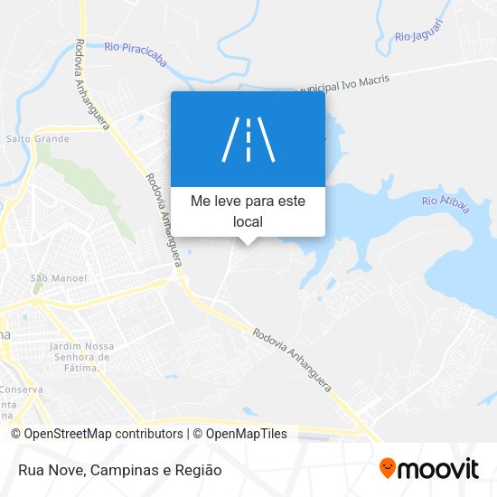 Rua Nove mapa