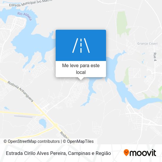 Estrada Cirilo Alves Pereira mapa