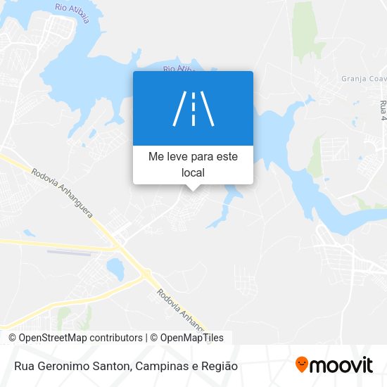 Rua Geronimo Santon mapa