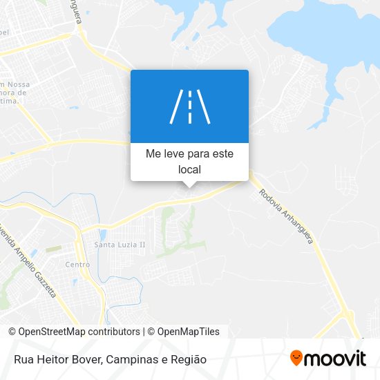 Rua Heitor Bover mapa