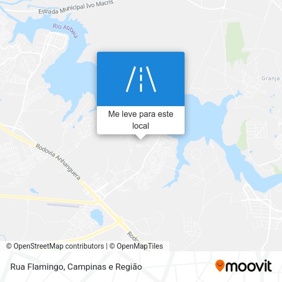 Rua Flamingo mapa