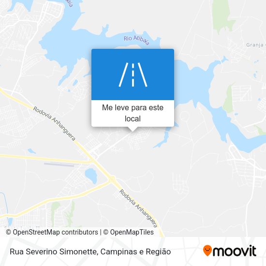 Rua Severino Simonette mapa