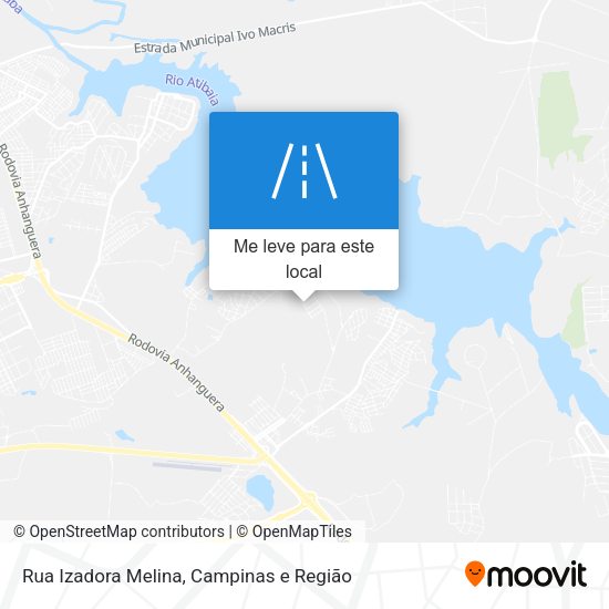 Rua Izadora Melina mapa