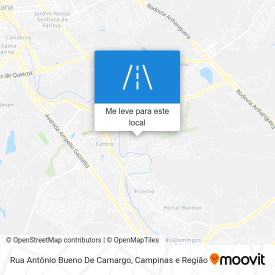 Rua Antônio Bueno De Camargo mapa