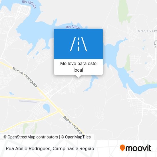 Rua Abilio Rodrigues mapa