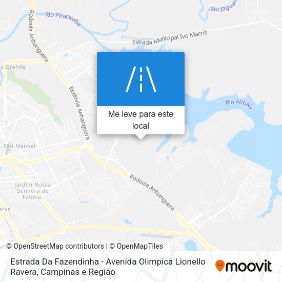 Estrada Da Fazendinha - Avenida Olimpica Lionello Ravera mapa