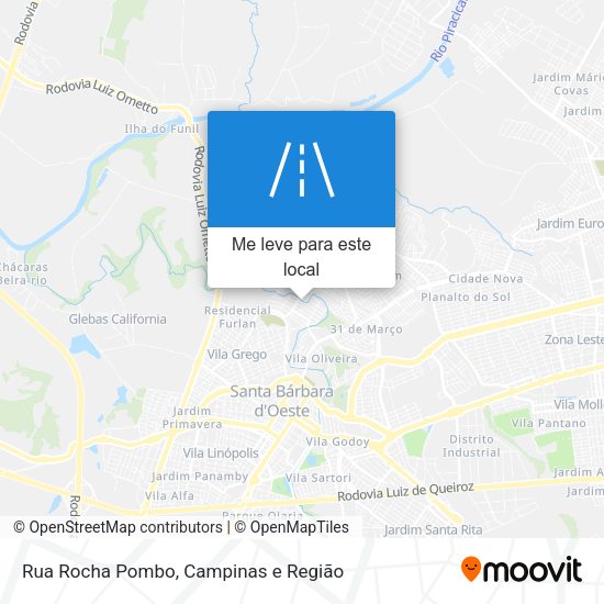 Rua Rocha Pombo mapa