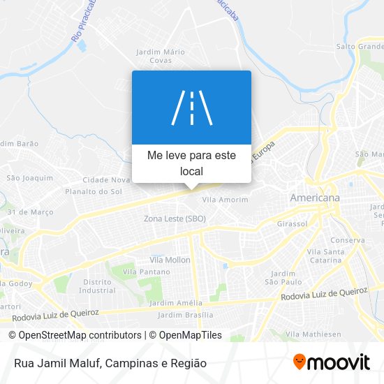 Rua Jamil Maluf mapa