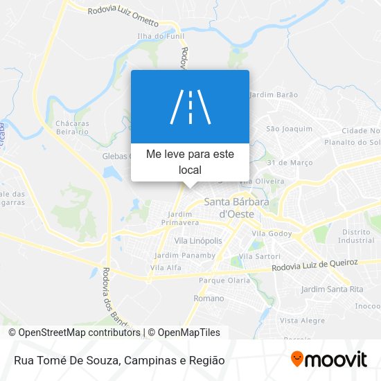 Rua Tomé De Souza mapa